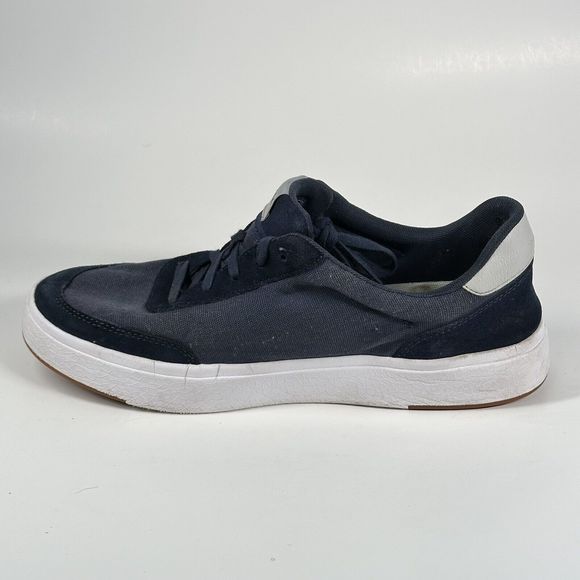 Kizik The Prague Navy Blue Canvas Suede Sneakers Shoes Mens 13 Wide W 14.5 Wide - Picture 6 of 16